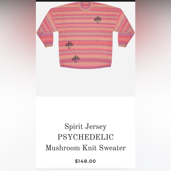Spirit Jersey Mushroom Knit Sweater - New with Tags! - Picture 9 of 9